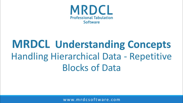 Handling hierarchical data-repetitive blocks of data