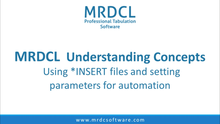 Preprocessor : Pre-105 Using *INSERT files and setting parameters for automation