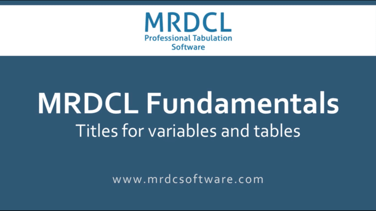 Tables: Tab-07 – Titles for Variables and Tables