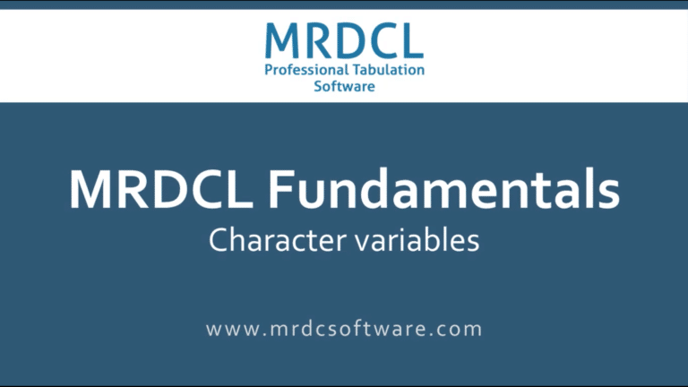 Data and variables: Dat-11 – Character variables