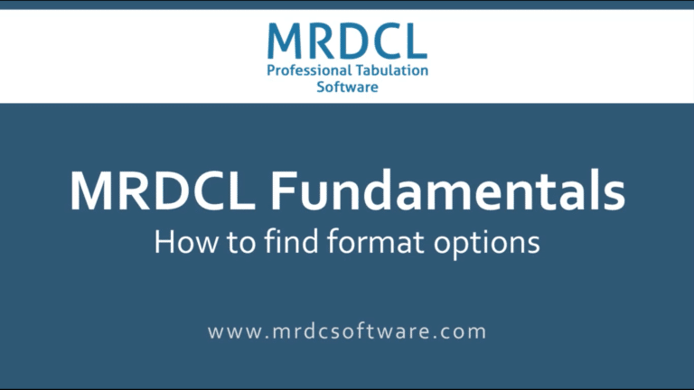 Project Management: Prj-108 – How to find format options