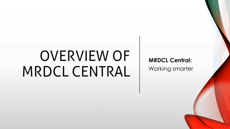 MRDCL Central: Cen-01 –  Overview of MRDCL Central